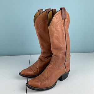 Vtg 60s Tony Lama Deerlight Marble Womens 4 1/2B